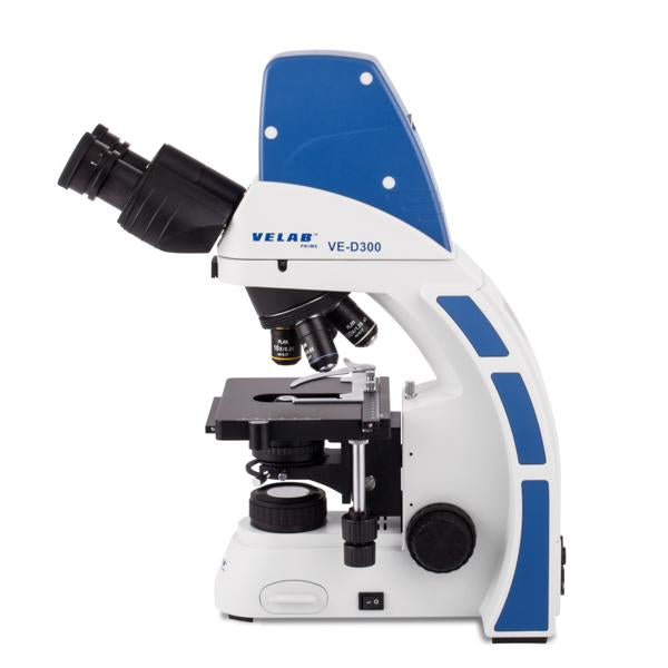 VELAB Digital Biological Binocular Microscope w/ Plan Achromatic Objectives