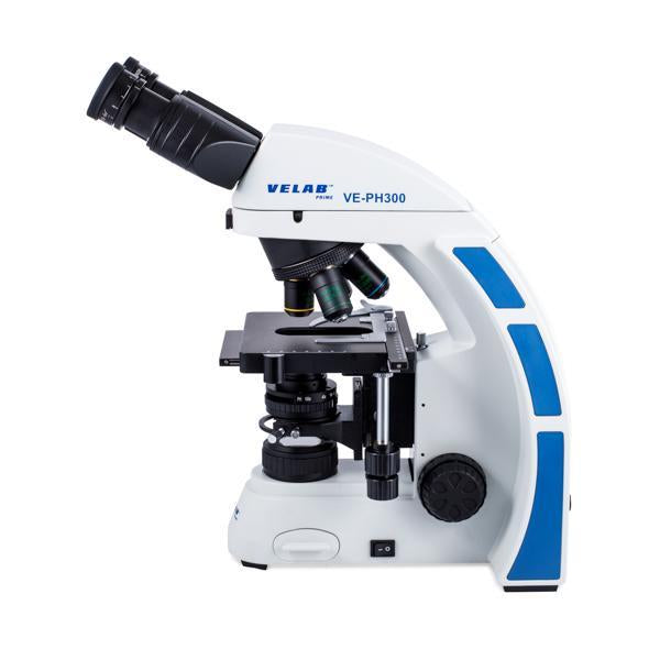 VELAB Biological Binocular Microscope w/ Phase Contrast Kit