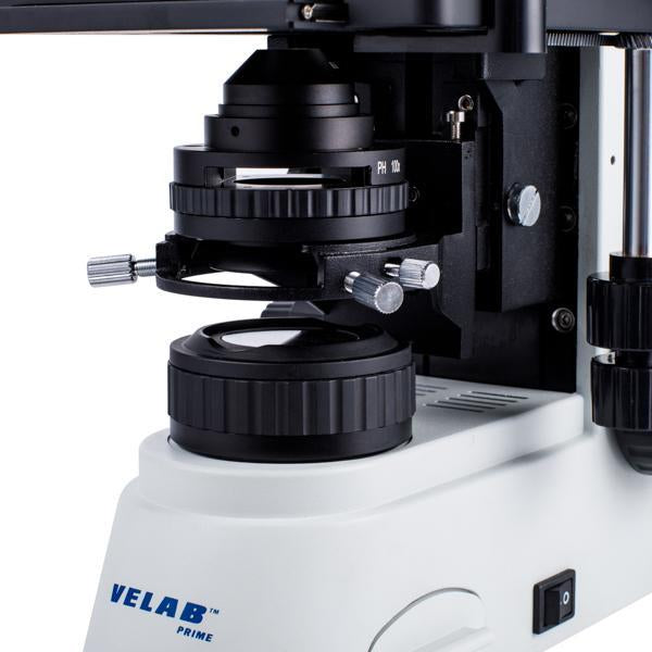 VELAB Biological Binocular Microscope w/ Phase Contrast Kit