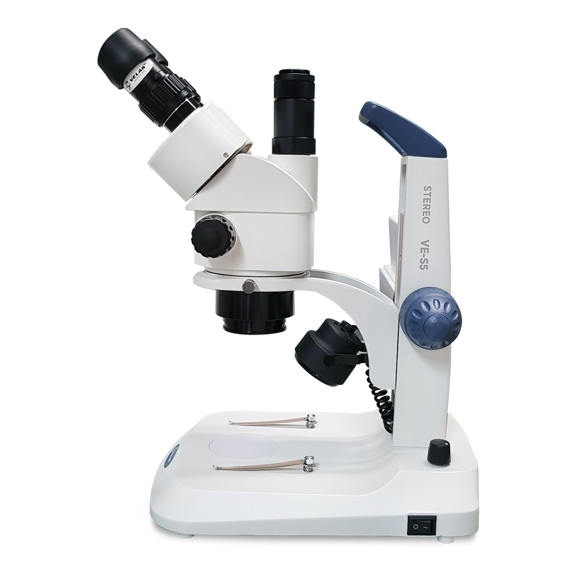 VELAB Trinocular Stereoscopic Microscope with Zoom (Intermediate)