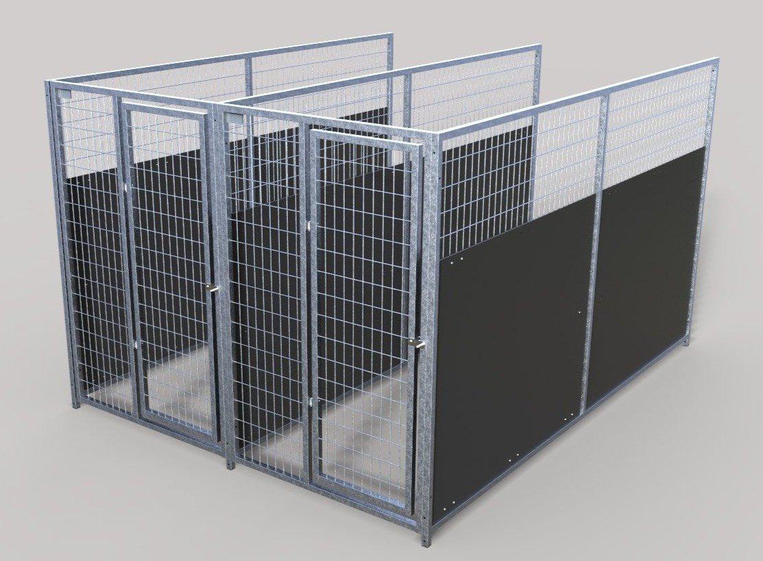 Black sale kennel panels