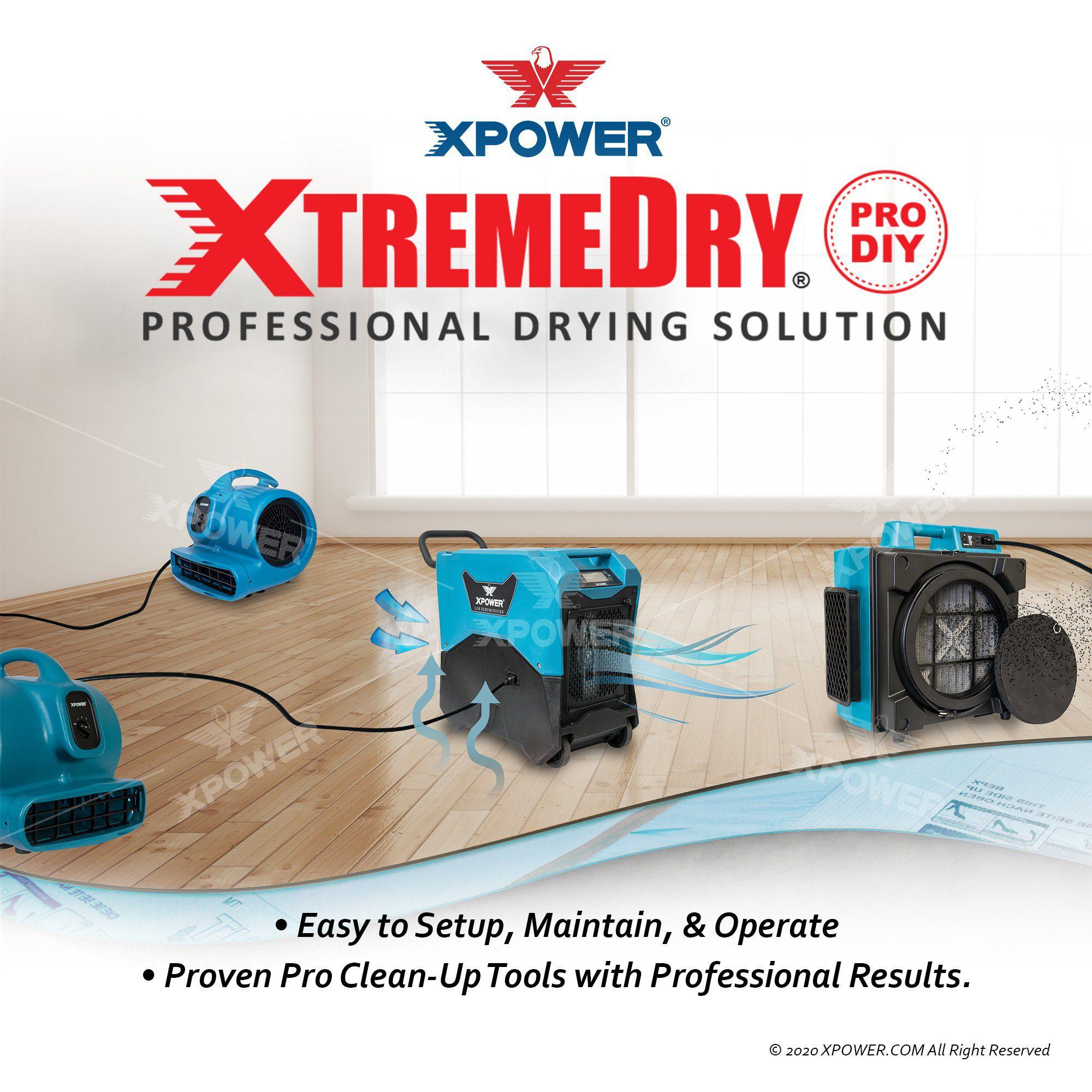 XPOWER XtremeDry® Pro-DIY Restoration TOTAL Clean-Up Tool Kit