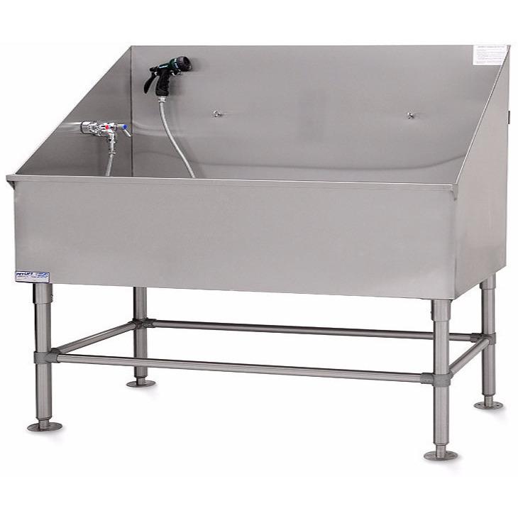 Stainless Steel Classic Dog Grooming Bath Tub 60"