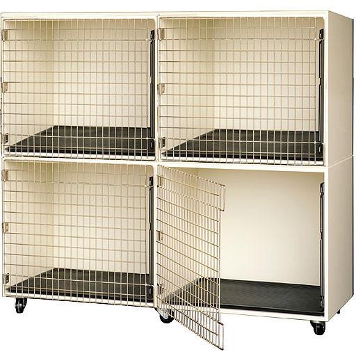 PetLift Professional Veterinary & Grooming Cage Banks - 4 Units