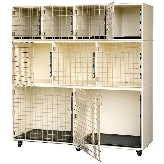PetLift Professional Veterinary & Grooming Cage Banks - 9 Units