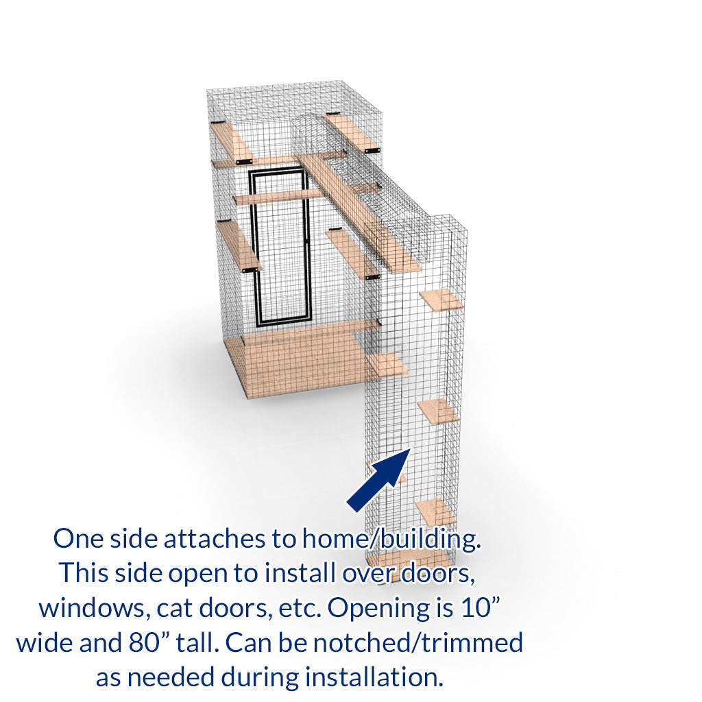 Habitat Haven Pre-Designed Catio for Cats Kits - Cat Walk Petit