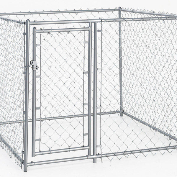 Lucky Dog Galvanized Chain Link Kennel 5 W x 5 L x 4 H