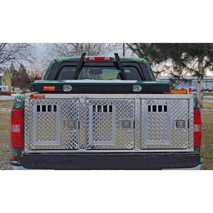 Owens - Aluminum Dog Box For Trucks (Triple)