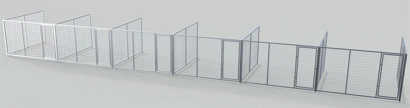 TK Products Pro-Series Backless Multi-Run Dog Kennels 10’x10′ w/ Stainless steel hardware.