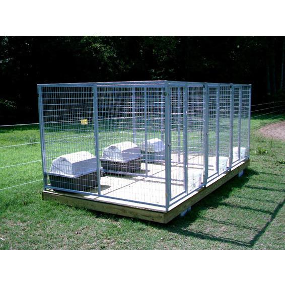 TK Products Pro-Series Enclosed Multi-Run Dog Kennels 5’x10′ w/ Stainless steel hardware.