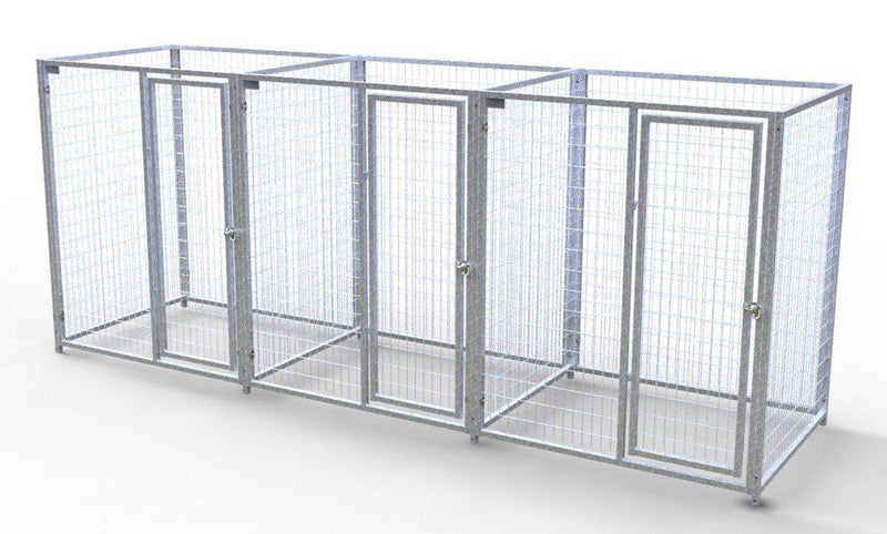 TK Products Pro-Series Enclosed Multi-Run Dog Kennels 5’x4′ w/ Stainless steel hardware.