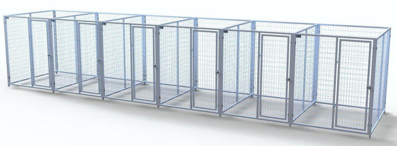 TK Products Pro-Series Enclosed Multi-Run Dog Kennels 5’x6′ w/ Stainless steel hardware.