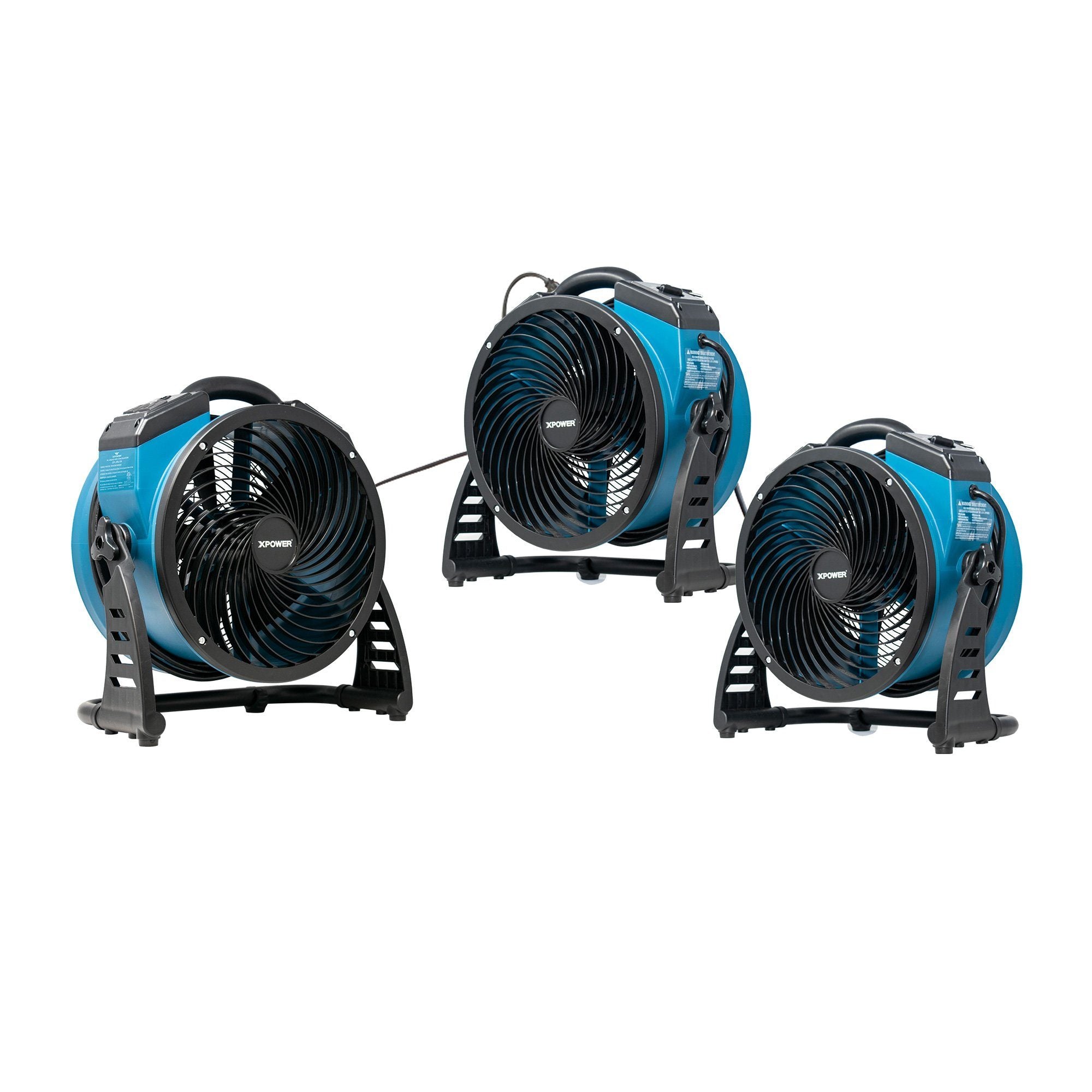 XPOWER FC-250AD Pro 13” Brushless DC Motor Air Circulator Utility Fan with Power Outlets