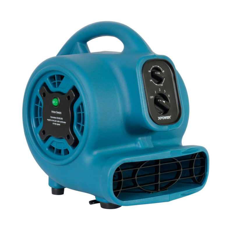 XPOWER P-260NT Freshen Aire 1/5 HP 800 CFM 4 Speed Scented Mini Mighty Air Mover, Dryer, Blower w/ Ionizer and Timer