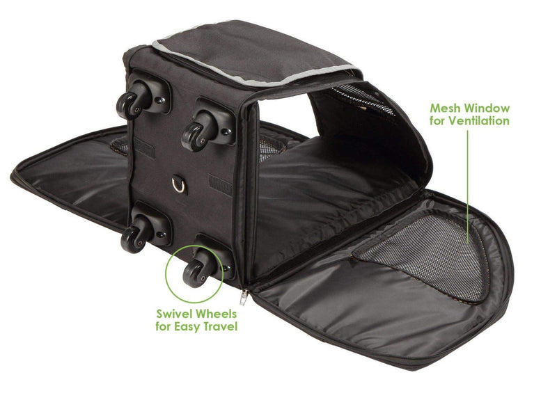 Petique 5-in-1 Pet Stroller (Complete Set with Pet Carrier and Stroller Frame)