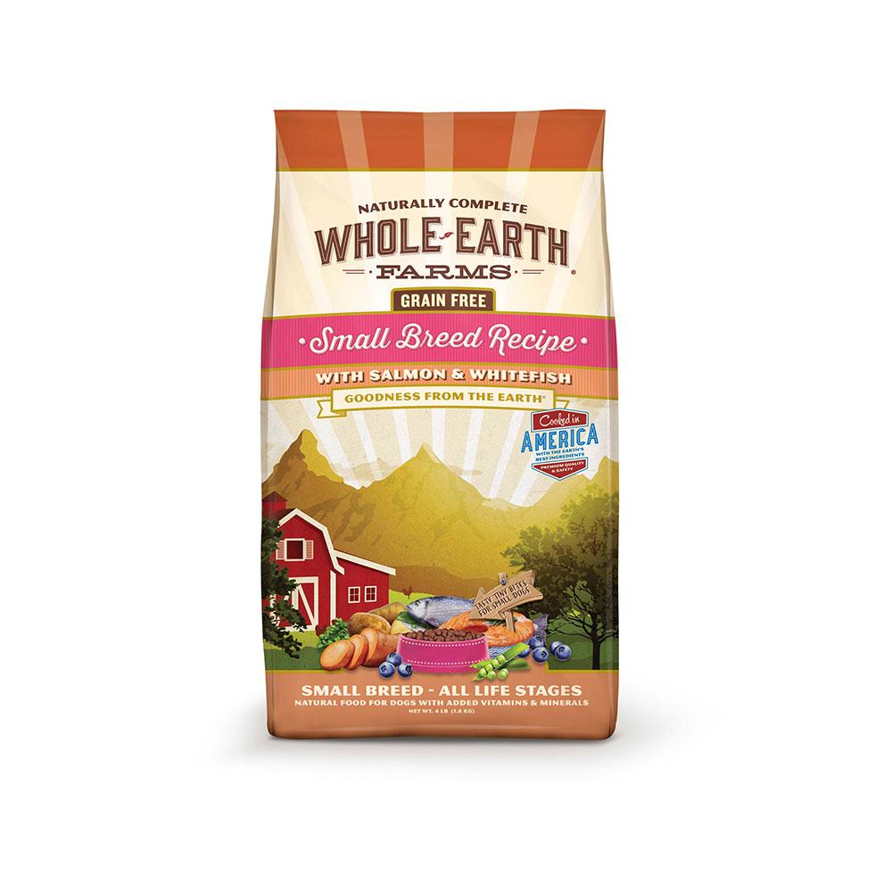 Whole Earth Farms® Goodness from the Earth™ Grain Free Small Breed Recipe with Salmon & Whitefish Dog Food 12 Lbs