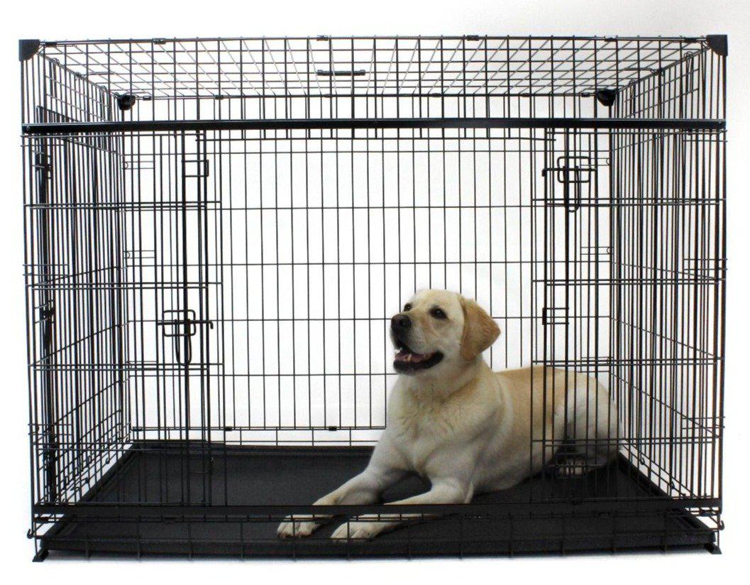 Lucky Dog 54” Slyder™ Crate with Sliding Side Door