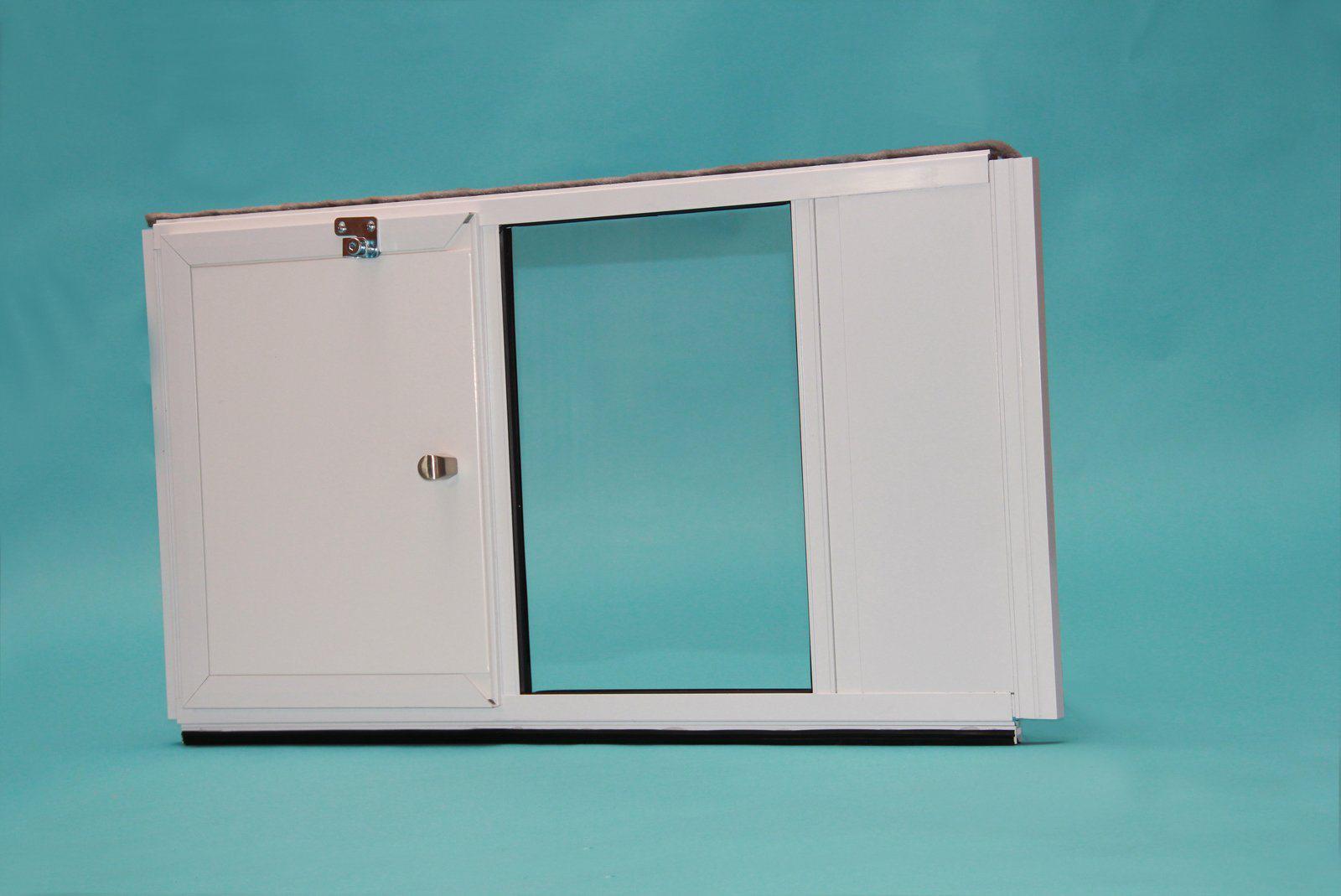 Vertical window cheap pet door