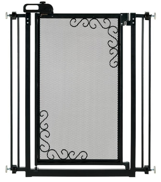 Richell Tall One-Touch Metal Mesh Pet Gate