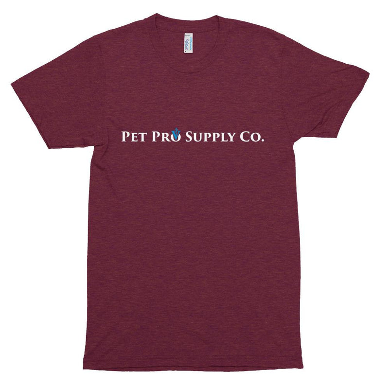 Pet Pro Supply Co. Men's Tri-Blend Track T-Shirt - White Logo