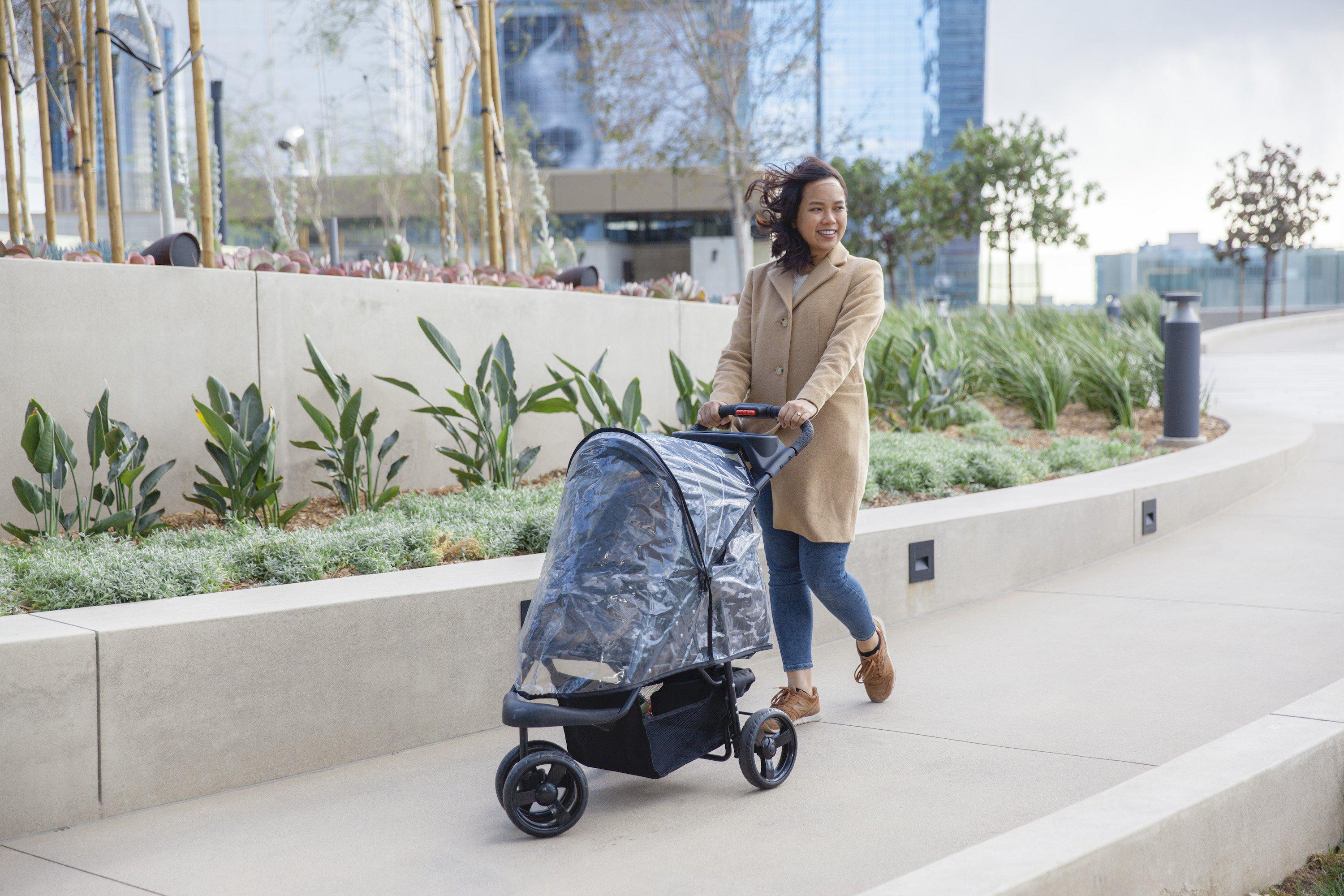 Dog stroller rain outlet cover