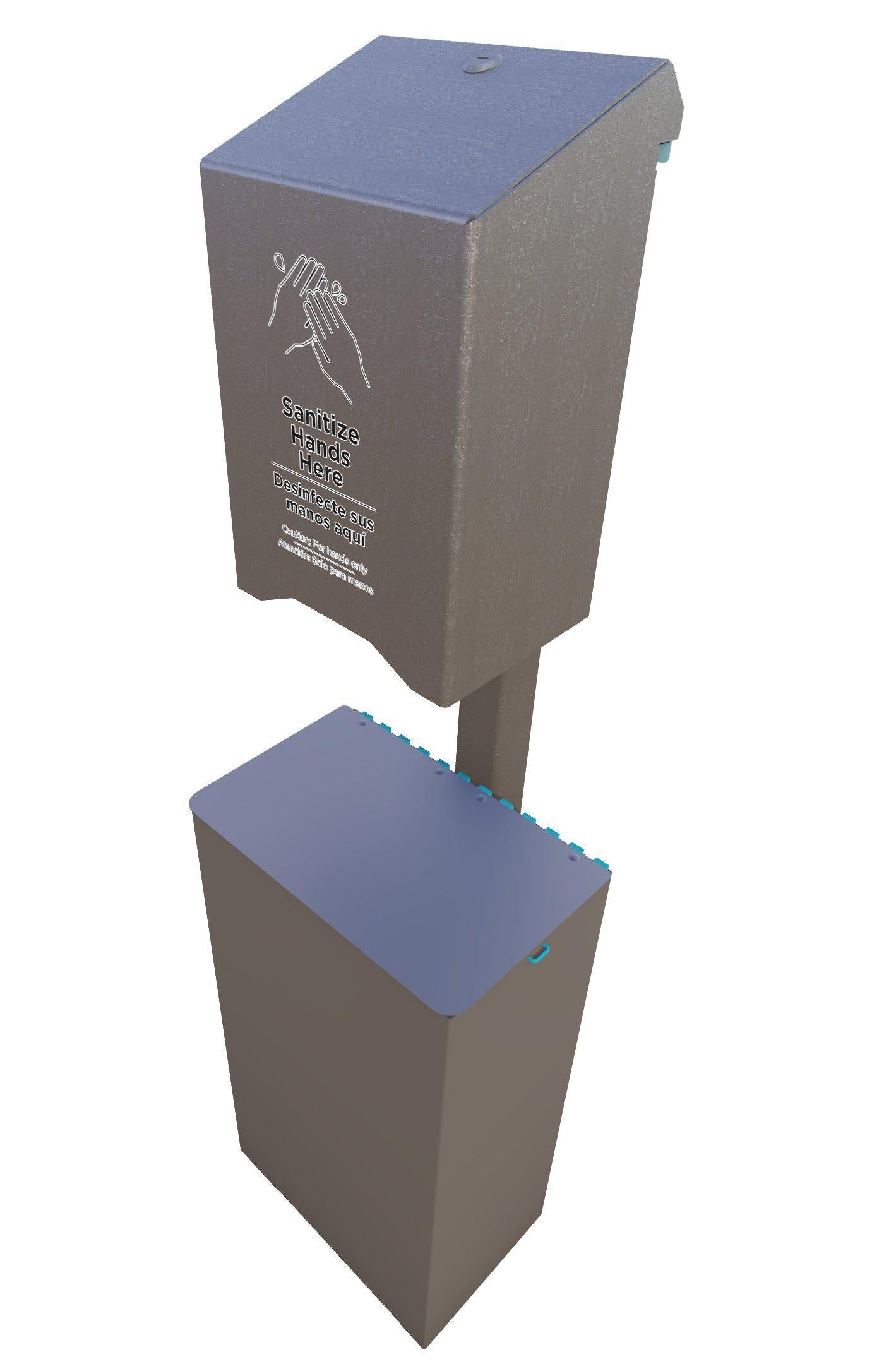 UltraSite Post Mounted Automatic Holder & Receptacle