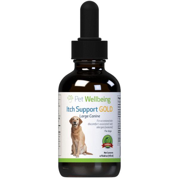 Pet Wellbeing Itch Support Gold for Dogs