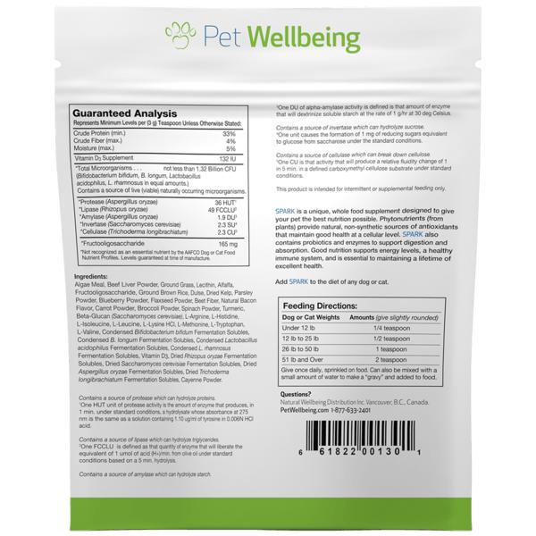 Pet Wellbeing SPARK - Daily Nutritional Supplement