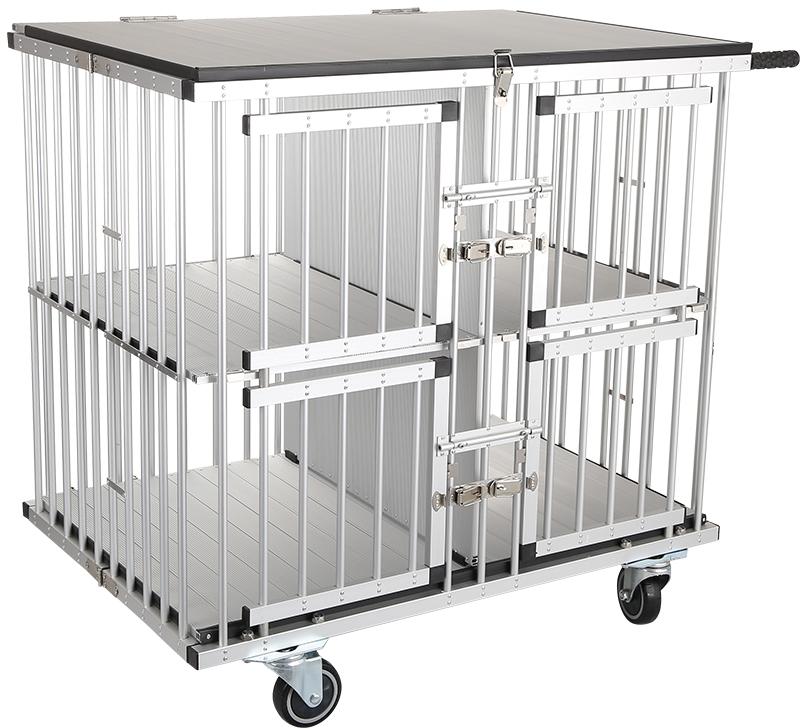 Show dog shop crates on wheels