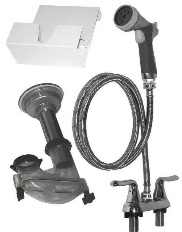 Edemco F679PC Plumbing Kit for Powder Coated Steel Tubs