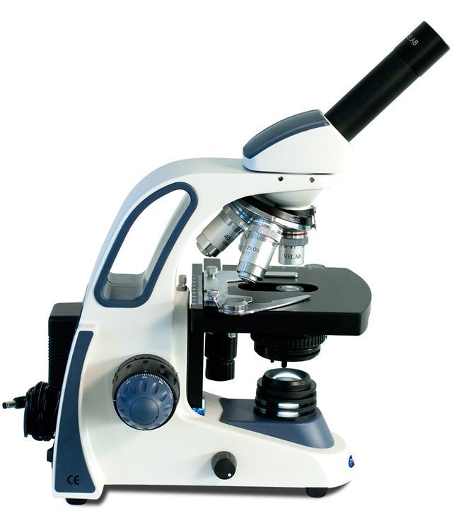 VELAB Biological Monocular Microscope w/ Quadruple Nose Piece (Intermediate)