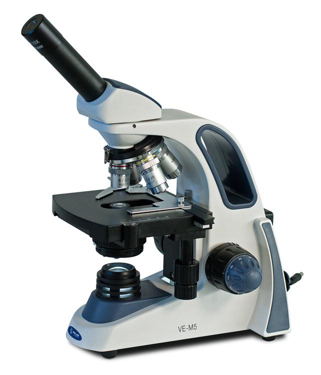 VELAB Biological Monocular Microscope w/ Quadruple Nose Piece (Intermediate)