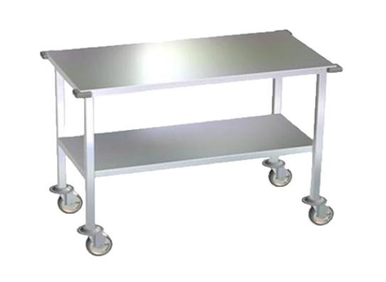 DRE Stainless Steel Veterinary Mobile Gurney and Supply Transport Table
