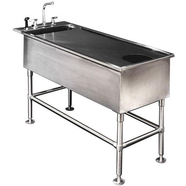 VetLift All Stainless Steel Economy Table & Tub Veterinary Wet Table